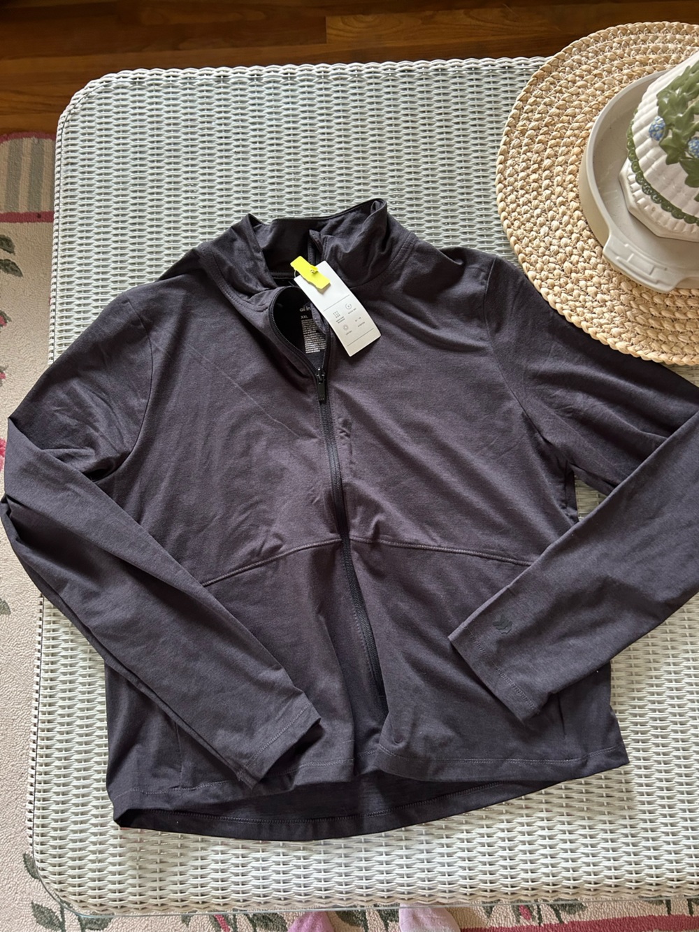 all in motion Black Zip-Up Hooded Jacket